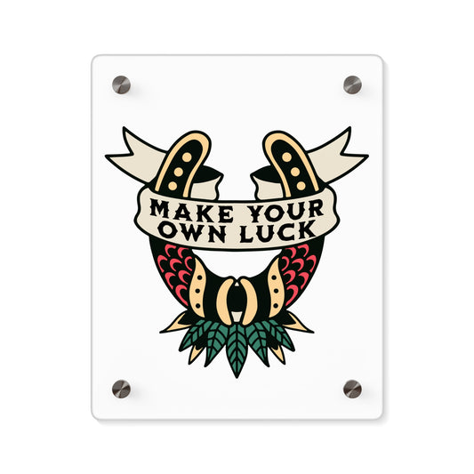 Traditional Style Tattoo Wall Art - Make Your Own Luck