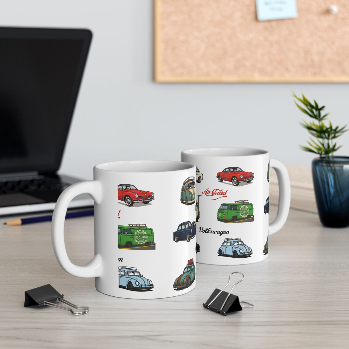 Vintage VW Ceramic Mug, (11oz, 15oz)