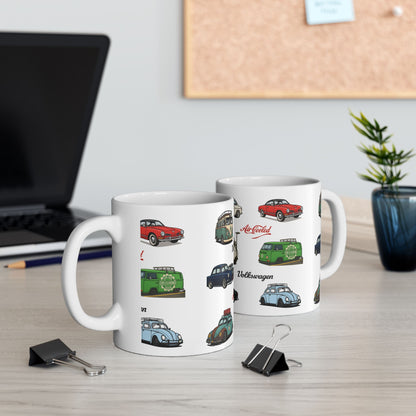 Vintage VW Ceramic Mug, (11oz, 15oz)