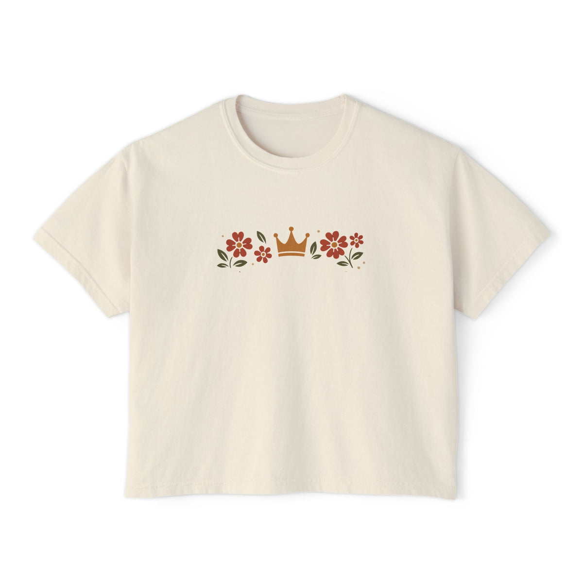 Sidequest Queen Floral - Women's Boxy Tee