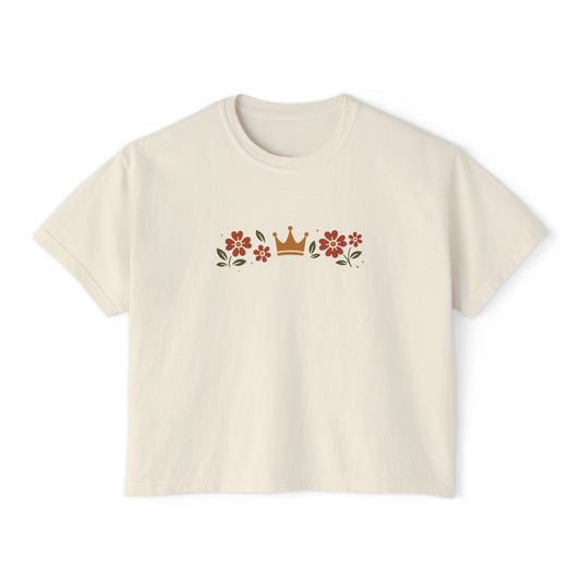 Sidequest Queen Floral - Women's Boxy Tee