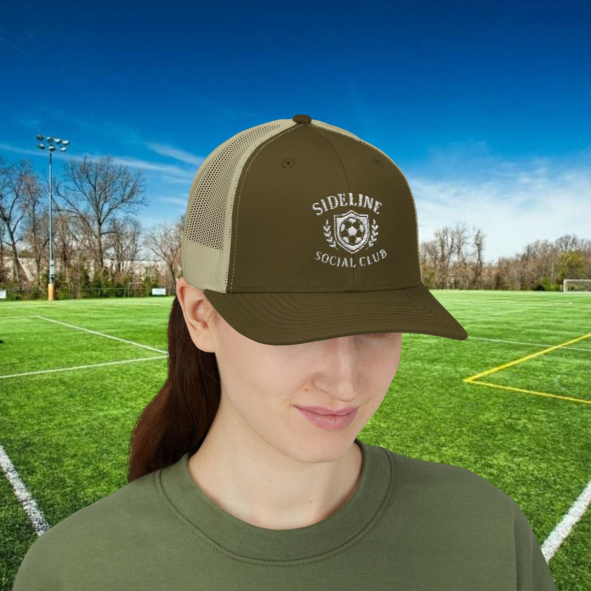 Sideline Social Club Trucker Hat – For the Fans Who Never Miss a Match