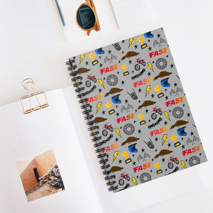 Moto Madness Spiral Notebook – Built for Speed & Dirt