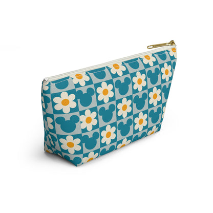 Retro Mickey & Daisy Checkered Accessory Pouch