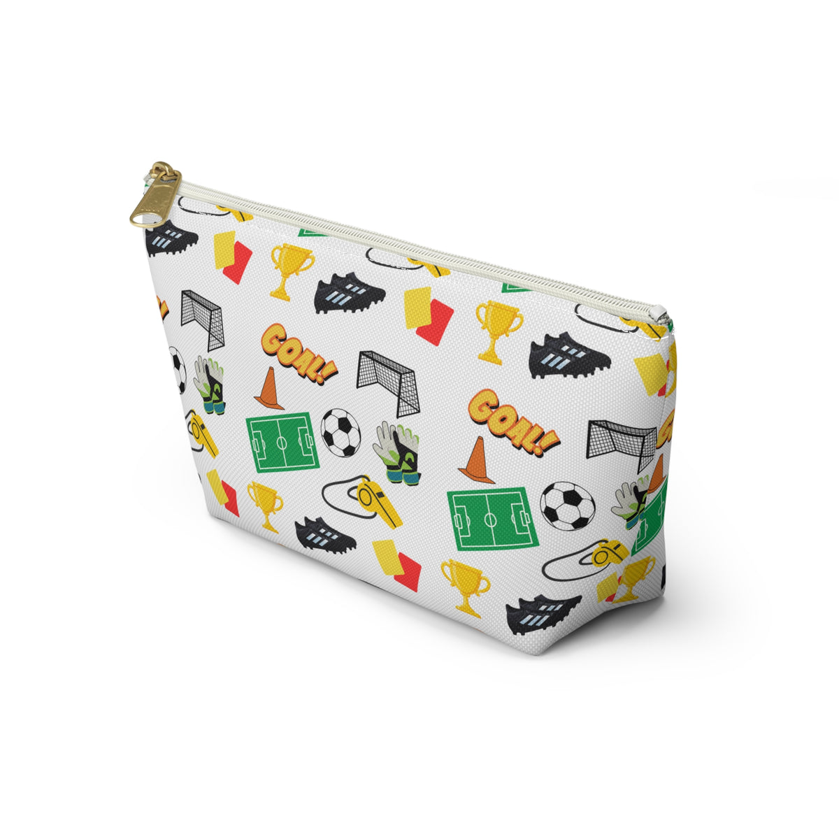 Soccer-Themed Accessory Pouch, Fun Pouch for Sports Lovers, Ideal for Organizing, Gifts for Coaches, Back to School Supplies