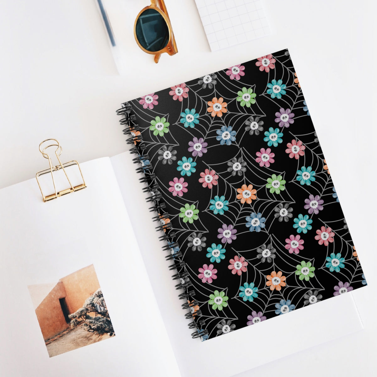 Spooky Bloom Spiral Notebook – Cute Meets Creepy