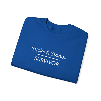 Sticks & Stones Survivor Crew Neck Sweatshirt