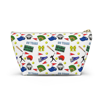 Softball Inspired Accessory Pouch