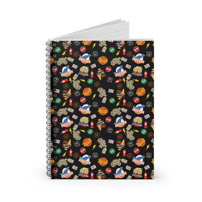 Route 66 Pixar Cars Inspired Spiral Notebook