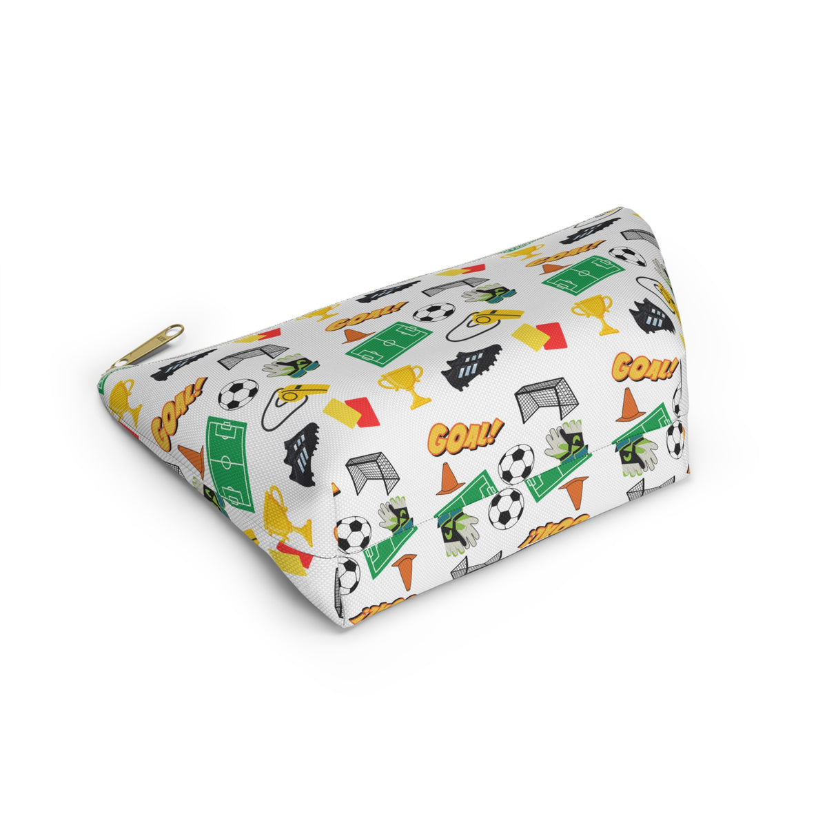 Soccer-Themed Accessory Pouch, Fun Pouch for Sports Lovers, Ideal for Organizing, Gifts for Coaches, Back to School Supplies