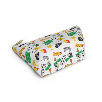 Soccer-Themed Accessory Pouch, Fun Pouch for Sports Lovers, Ideal for Organizing, Gifts for Coaches, Back to School Supplies