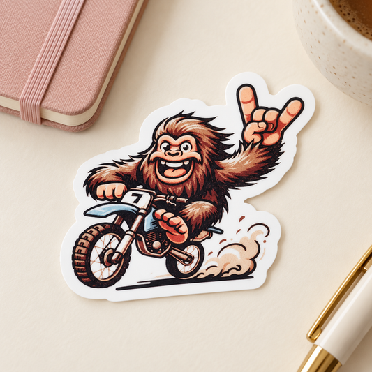 Bigfoot Dirtbike Sticker