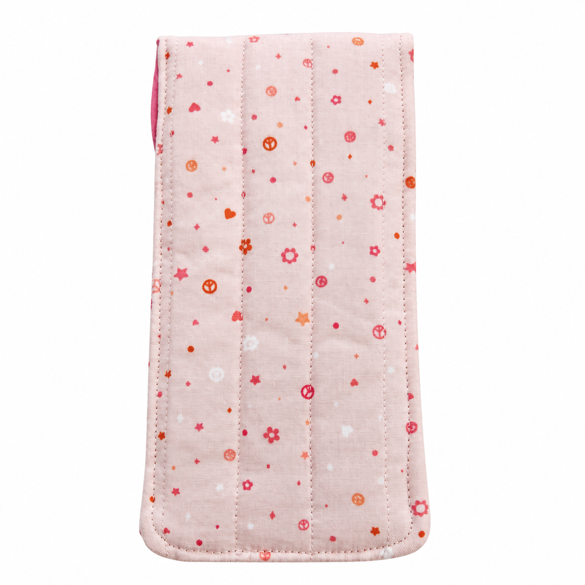Blush Peace & Love Quilted Glasses & Sunglasses Case
