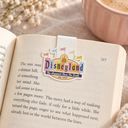 Magical Theme Park Sign Magnetic Bookmark