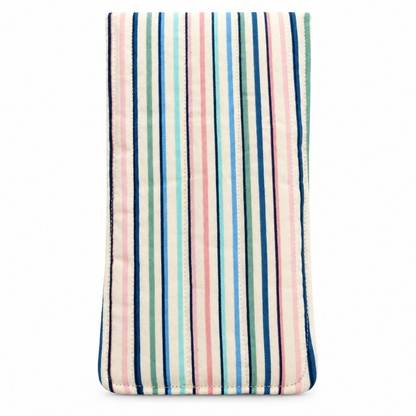 Pastel Stripe Quilted Glasses & Sunglasses Case