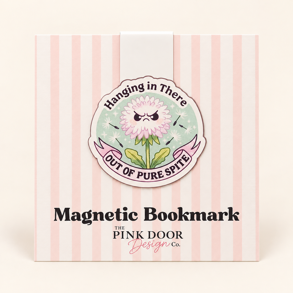Hanging in There Out of Pure Spite Magnetic Bookmark