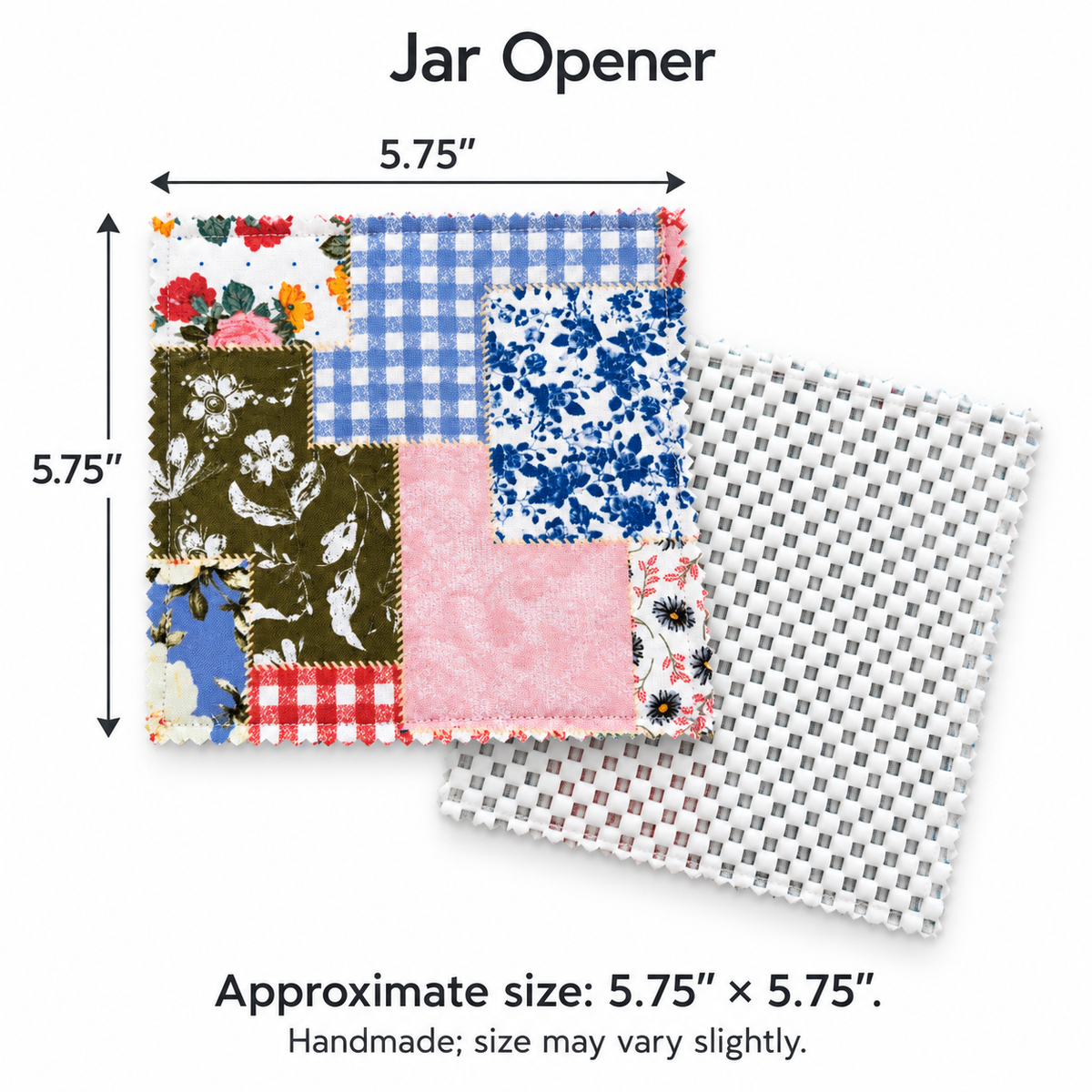 Floral Patchwork Print Jar Opener