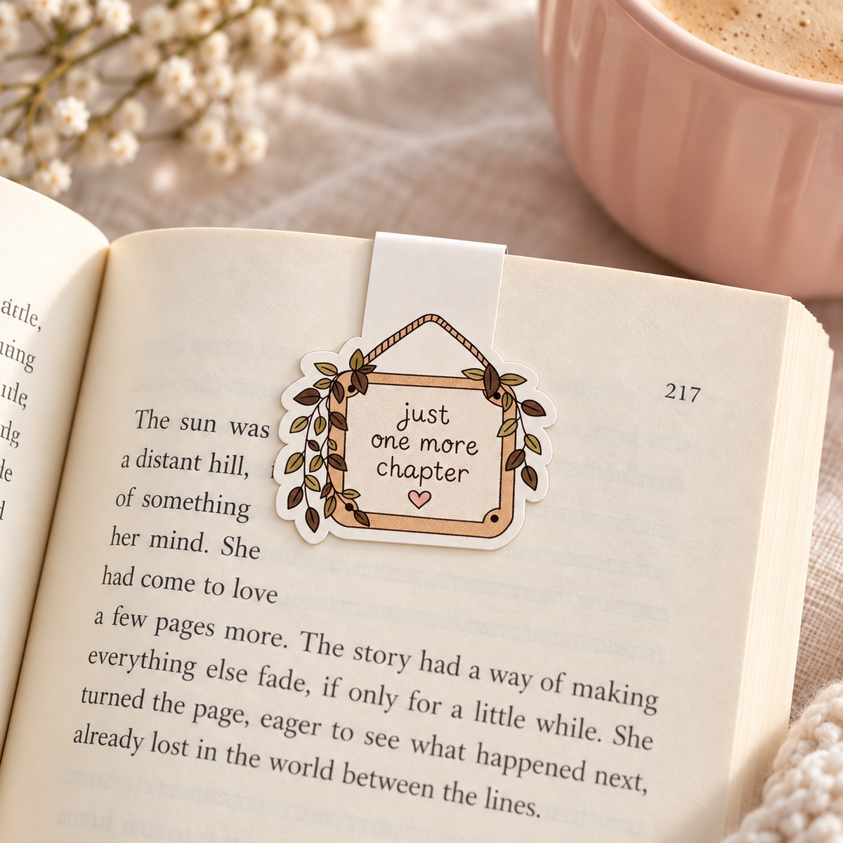 Just One More Chapter Magnetic Bookmark