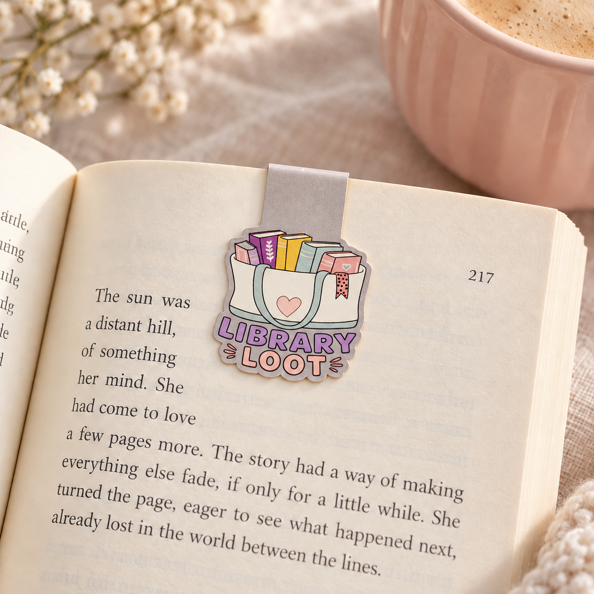 Library Loot Magnetic Bookmark