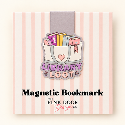 Library Loot Magnetic Bookmark