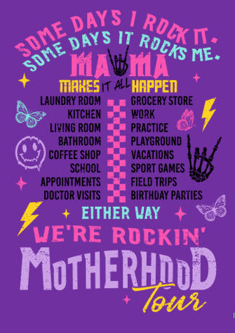 Motherhood Tour Tee – Because Mama’s Always On Stage (Comfort Colors)