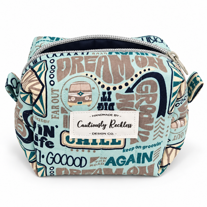 Retro Campervan Boxy Makeup Bag