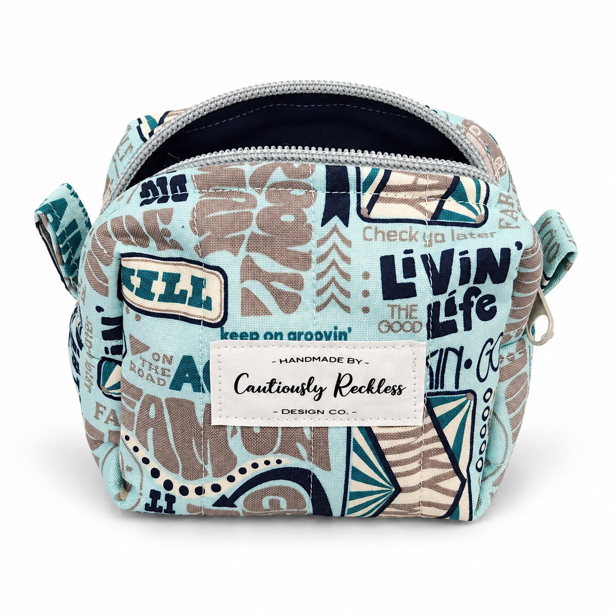 Retro Campervan Boxy Makeup Bag