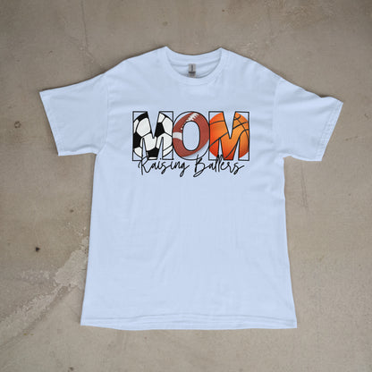 Mom Raising Ballers Tee
