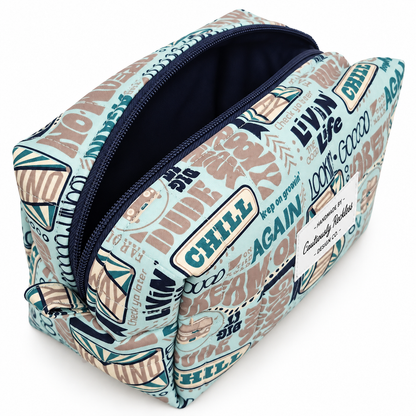 Retro Campervan Boxy Makeup Bag
