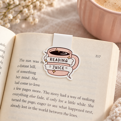 Reading Juice Magnetic Bookmark