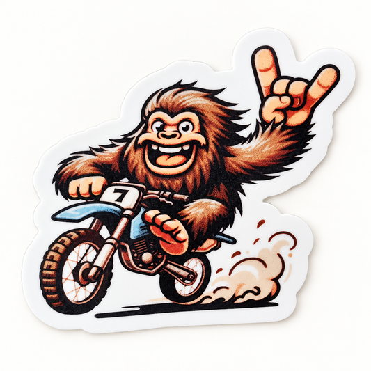 Bigfoot Dirtbike Sticker