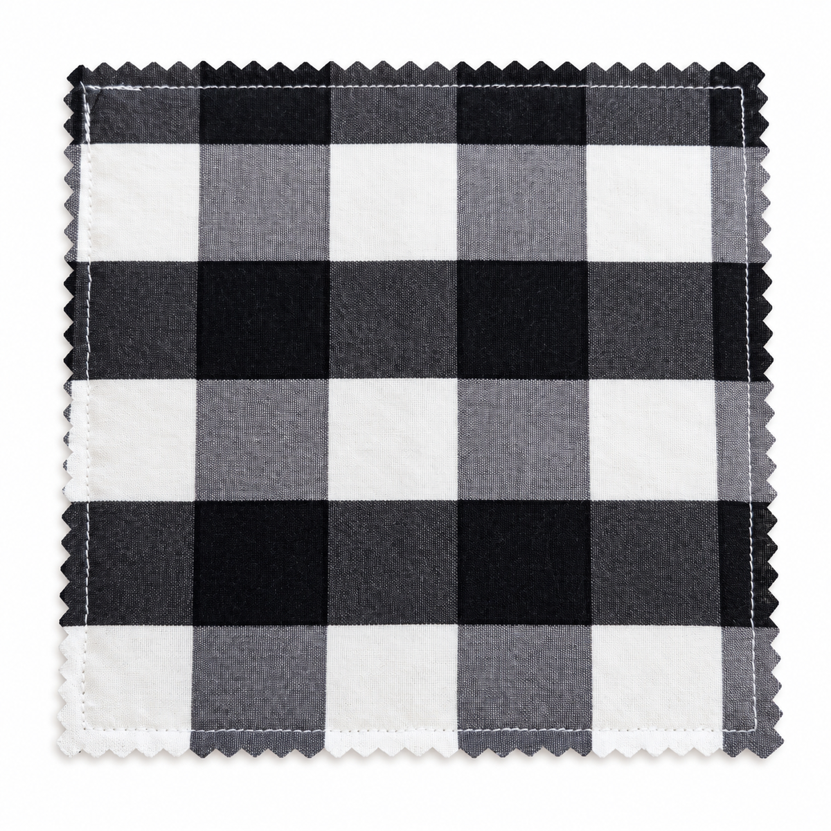 Black & White Buffalo Plaid Jar Opener