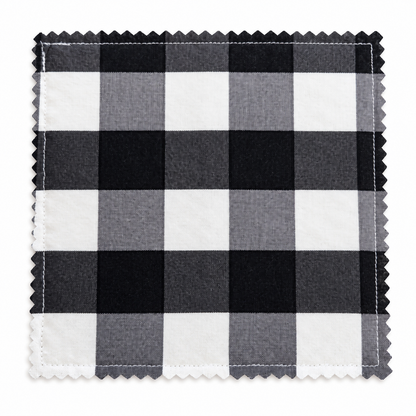 Black & White Buffalo Plaid Jar Opener