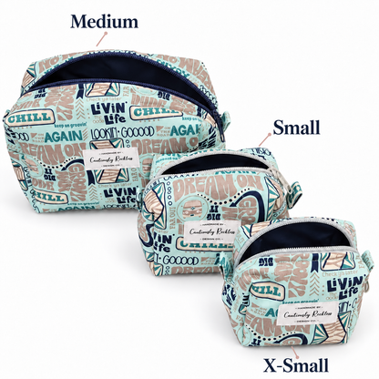 Retro Campervan Boxy Makeup Bag