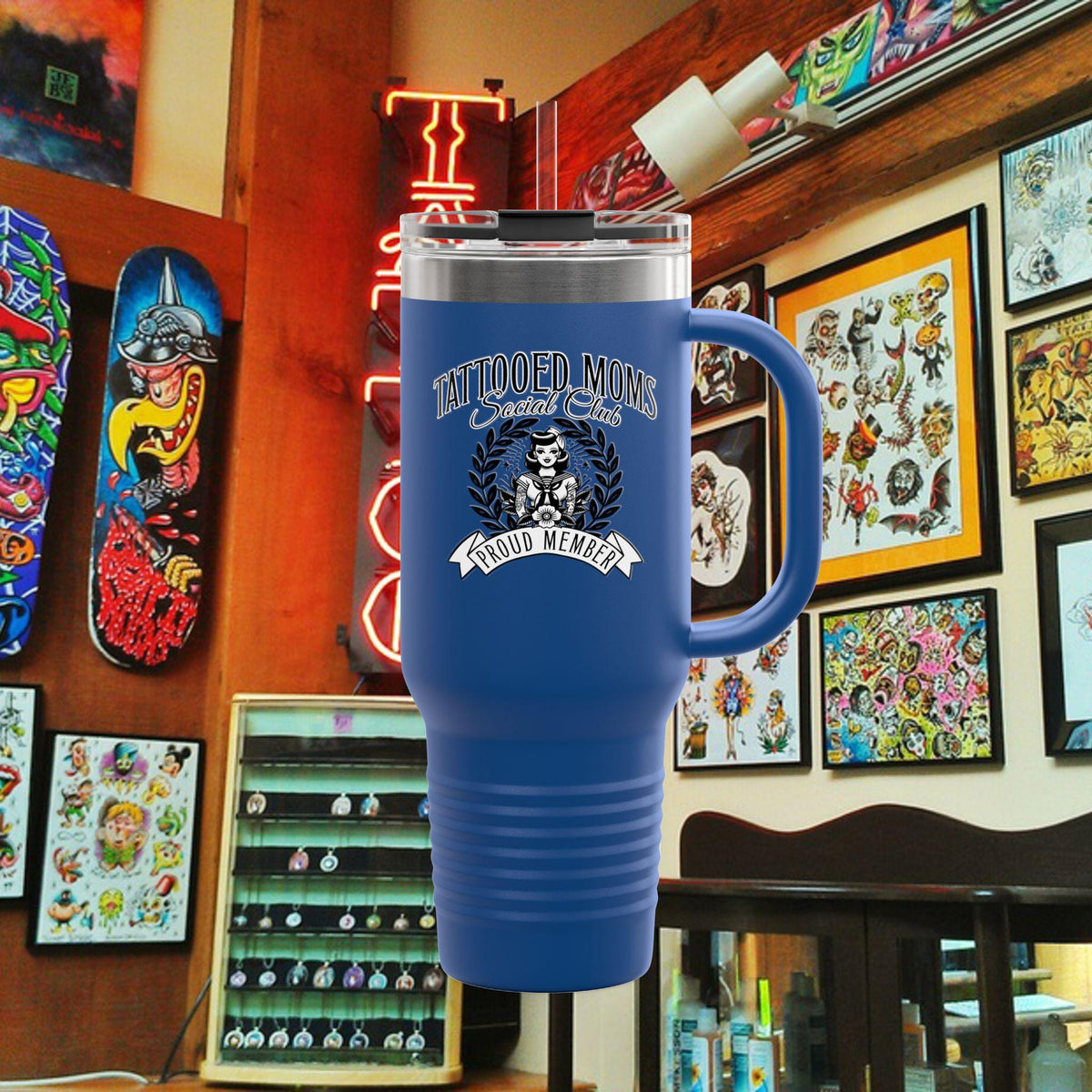 Tattooed Moms - 40oz Travel Mug
