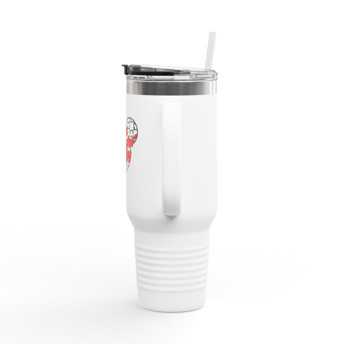 Disney Inspired 'Main Character Energy' - 40oz Travel Mug (black/red colorway)