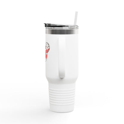 Disney Inspired 'Main Character Energy' - 40oz Travel Mug (black/red colorway)