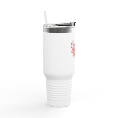 Disney Inspired 'Main Character Energy' - 40oz Travel Mug (black/red colorway)