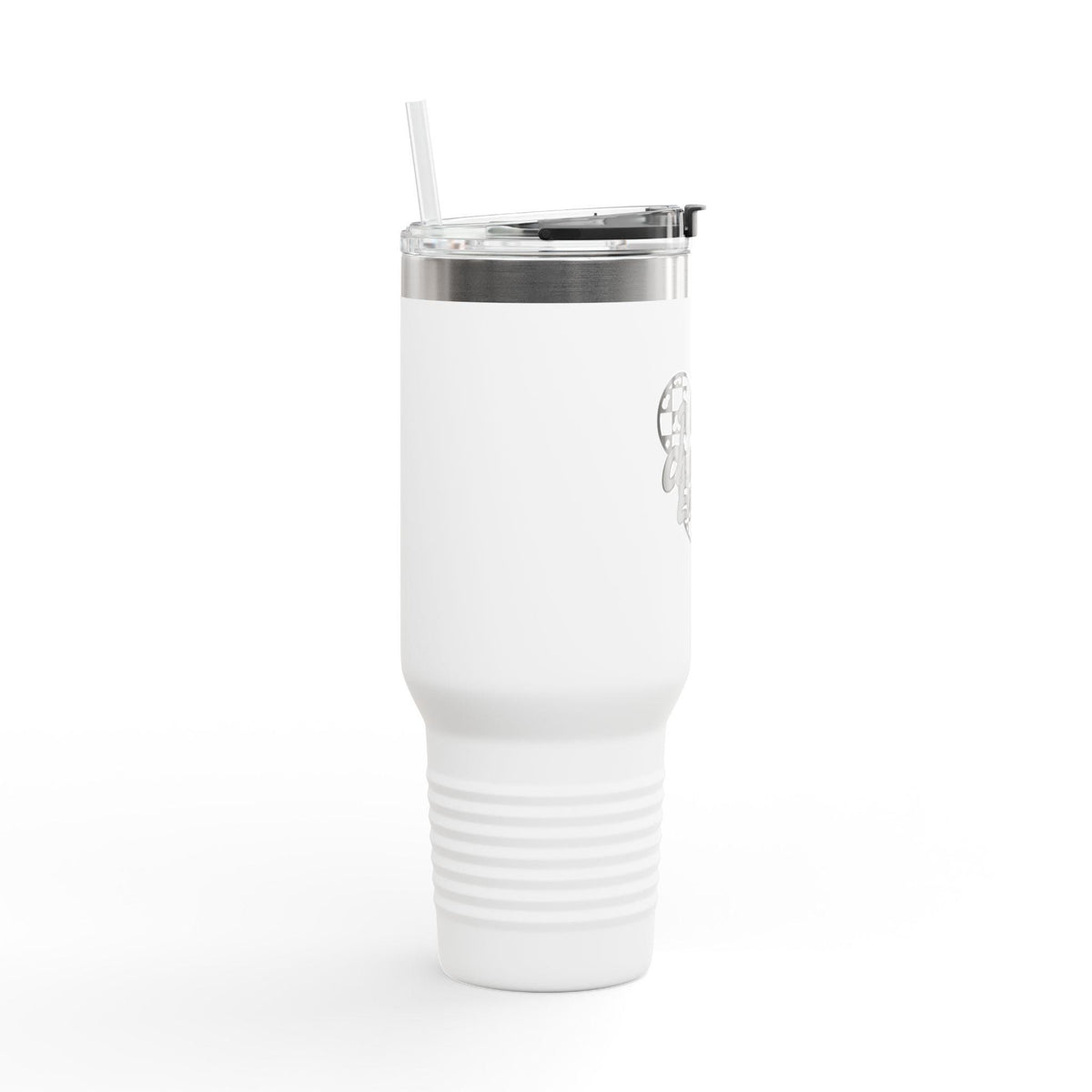 Disney Themed 'Main Character Energy' - 40oz Travel Mug (black/grey colorway)