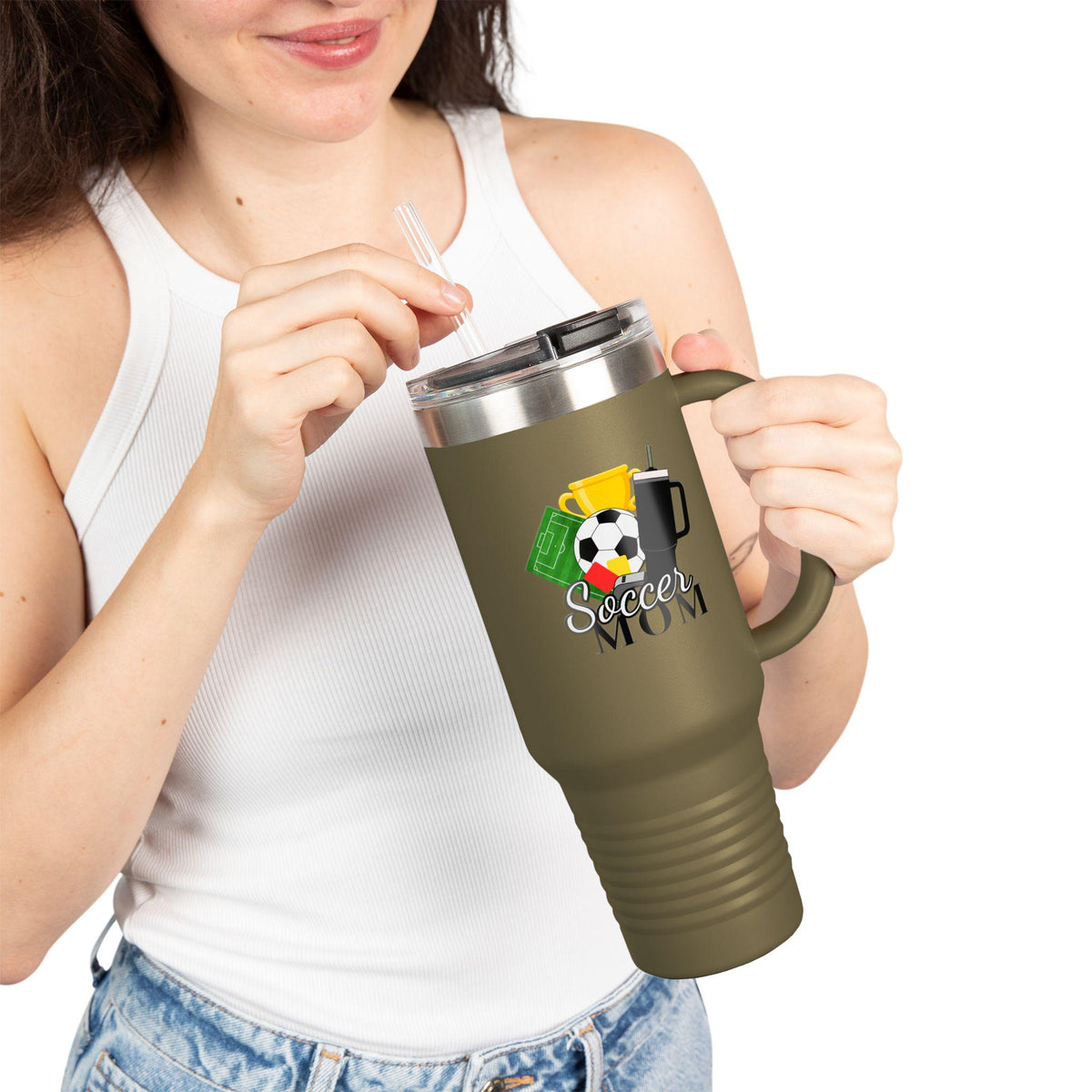 Soccer Mom - 40oz Travel Mug
