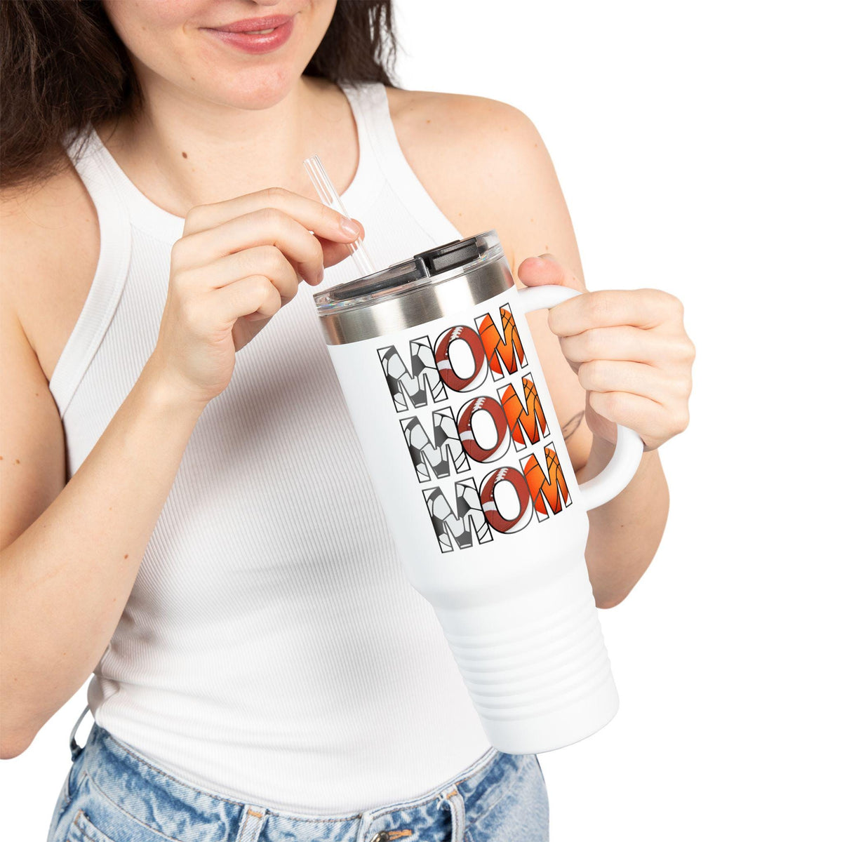 Sports Mom - 40oz Travel Mug