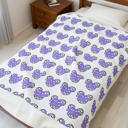 Main Character Energy Velveteen Blanket