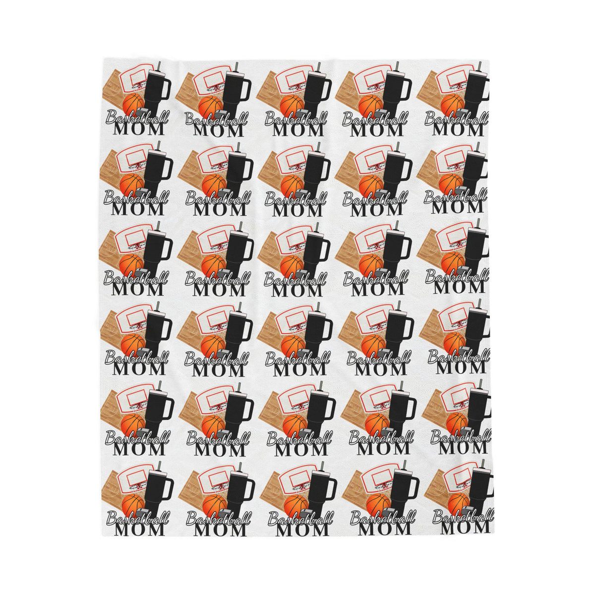 Basketball Mom Inspired Velveteen Blanket