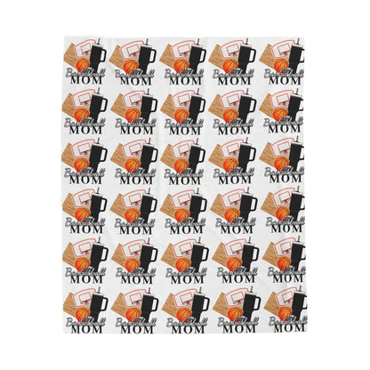 Basketball Mom Inspired Velveteen Blanket