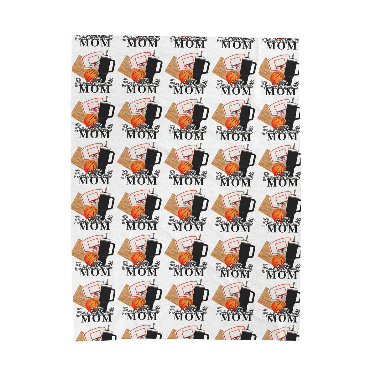 Basketball Mom Inspired Velveteen Blanket