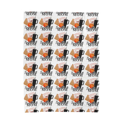 Basketball Mom Inspired Velveteen Blanket