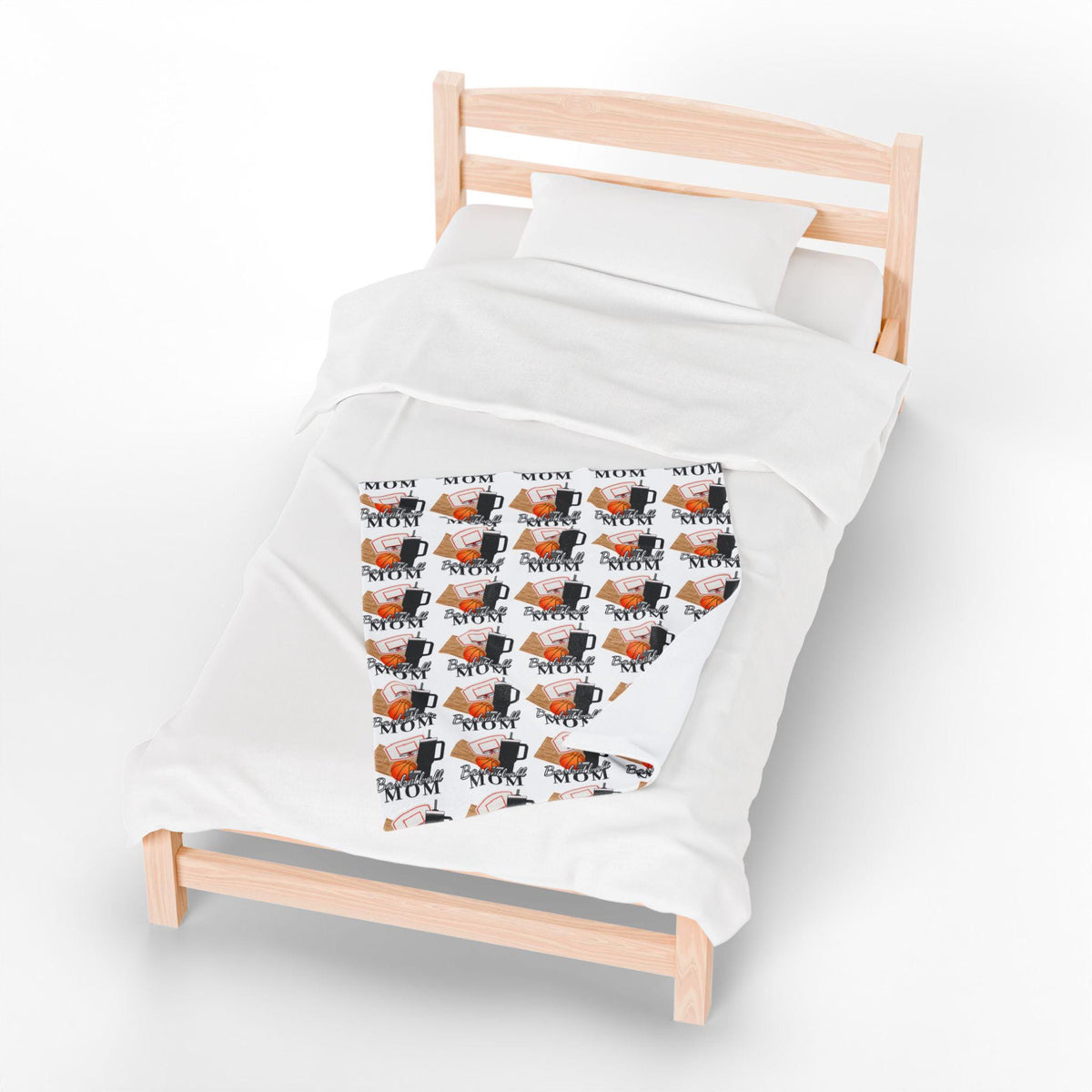 Basketball Mom Inspired Velveteen Blanket