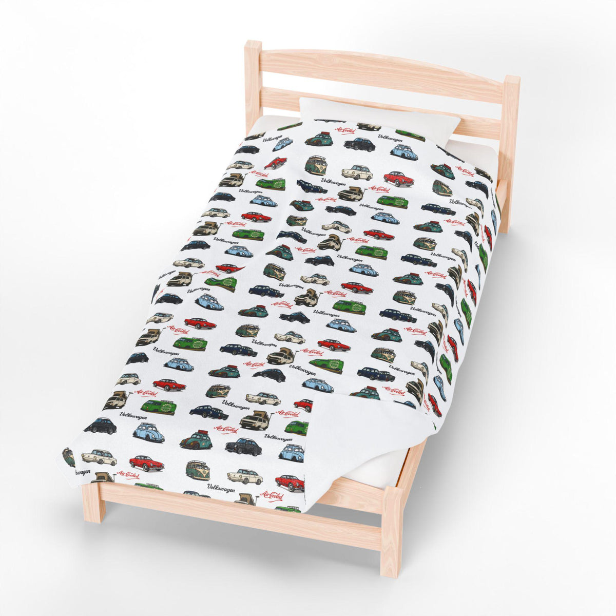 Vintage Volkswagen Velveteen Plush Blanket, Warm Throw Blanket for Car Lovers, Soft Blanket Gift for Road Trip Enthusiasts, [...]