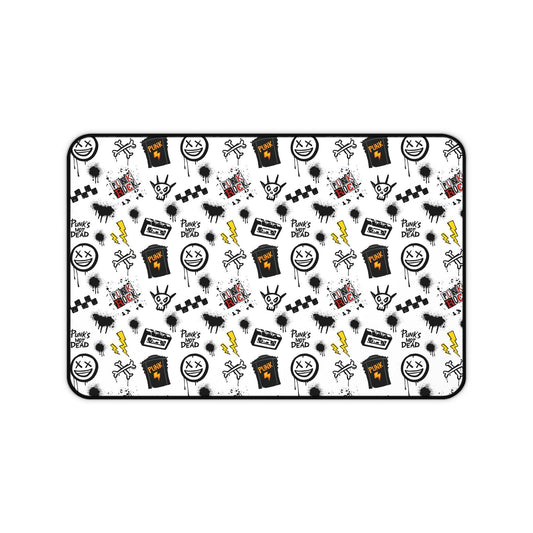 Edgy Punk Rock Desk Mat