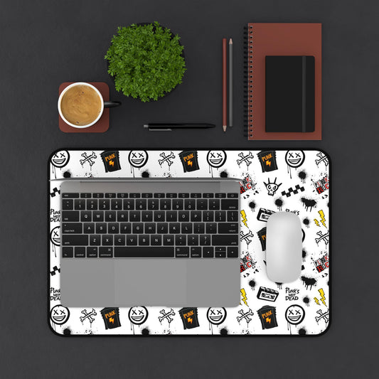 Edgy Punk Rock Desk Mat